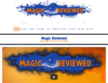 Tablet Screenshot of magicreviewed.com